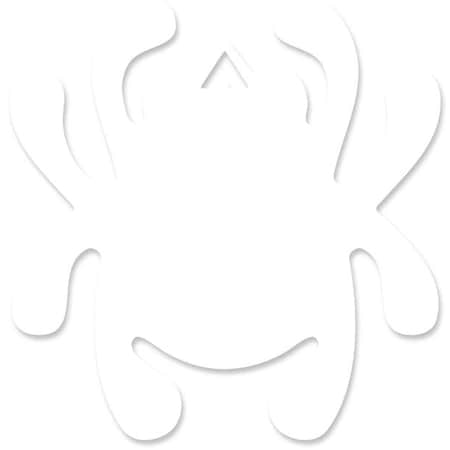 Spyderco 2024 Spyderco Mirror Decal Bug White SPY-STK1